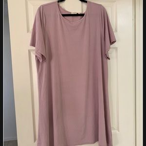 Cute t-shirt lilac dress! Plus size 3X